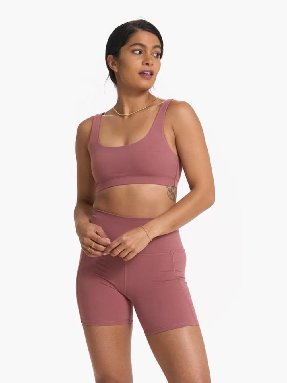 Vuori Daily Bra - M - Rosewood